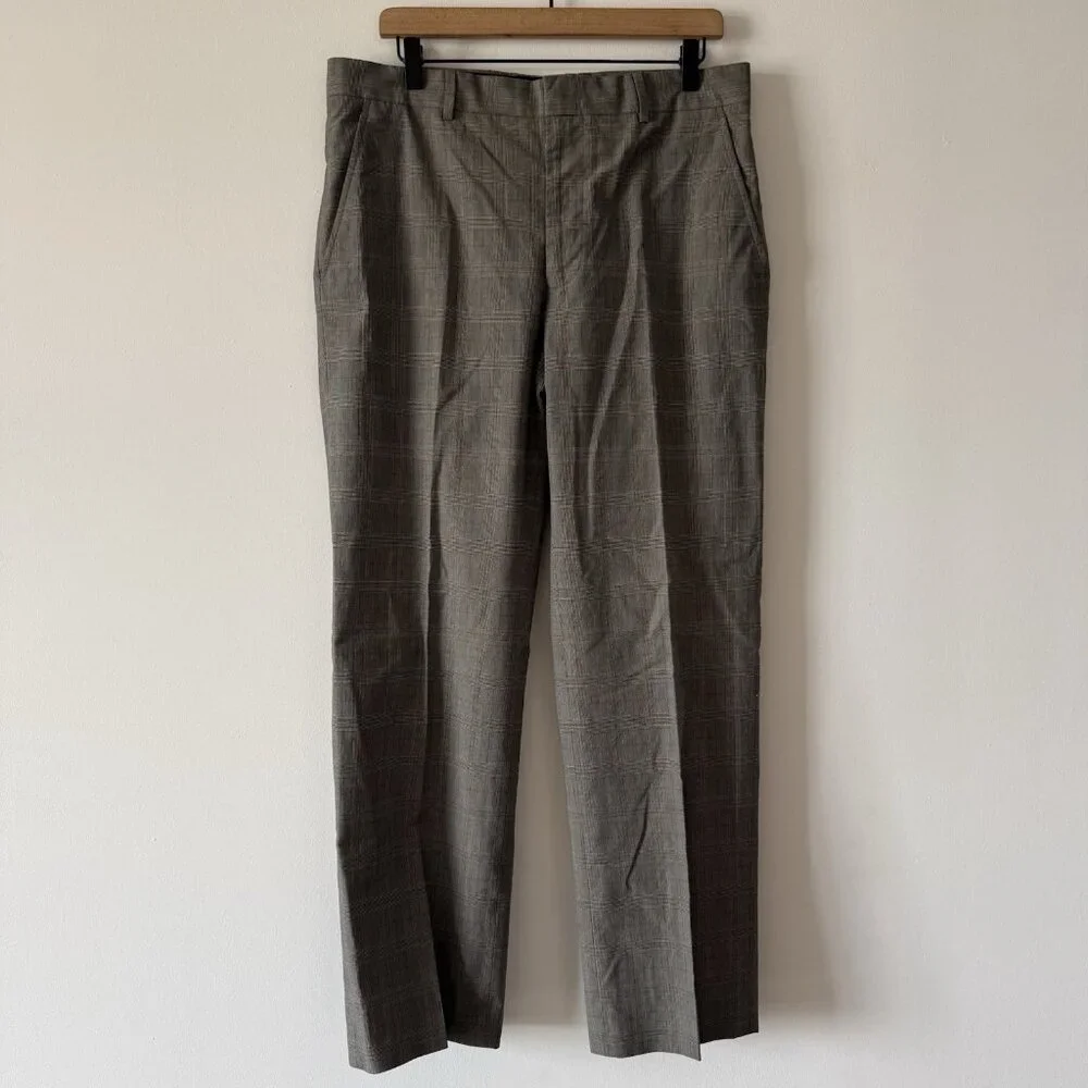 Banana Republic Dress Pants Mens 33X30 Brown 100% Cotton Modern Fit Office Event